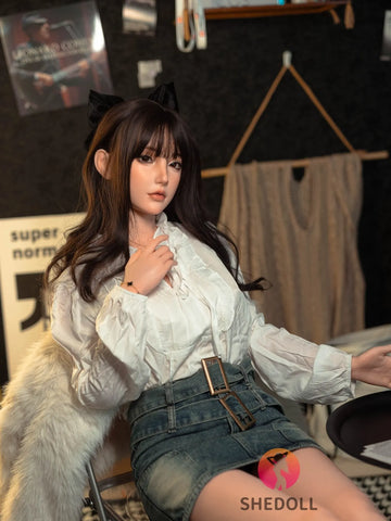 F6052—158cm/5ft2-47kg C Cup Asian Silicone Sex Doll | SHEDOLL