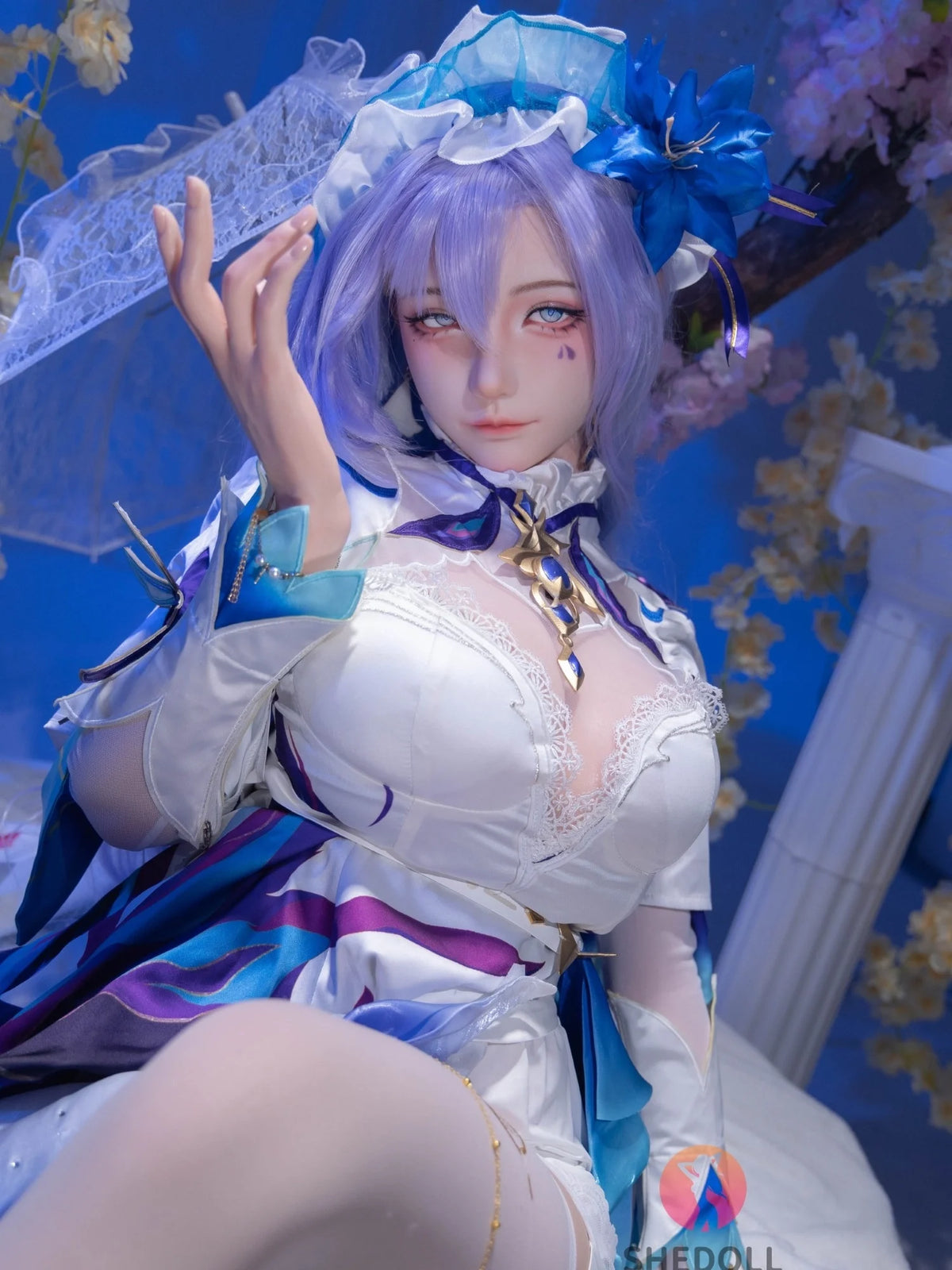 F6053—163cm/5ft4-51kg H Cup Asian ROS Silicone Sex Doll | SHEDOLL