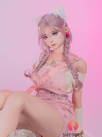 F6064—168cm/5ft5-47kg D Cup Realistic Pink-Haired Anime Cat Japanese Sex Doll with Lifelike Silicone Skin & Multiple Pleasure Channels | SHEDOLL