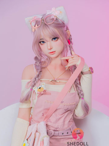 F6064—168cm/5ft5-47kg D Cup Realistic Pink-Haired Anime Cat Japanese Sex Doll with Lifelike Silicone Skin & Multiple Pleasure Channels | SHEDOLL