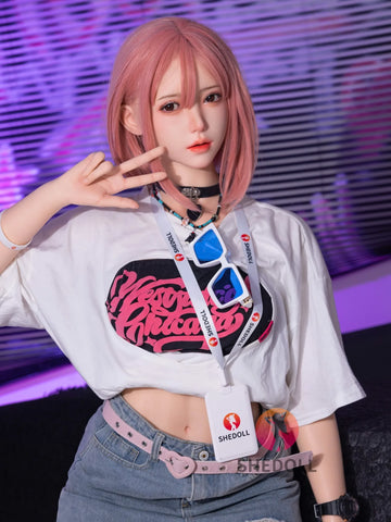 F6098—167cm/5.5ft-53kg D Cup Asian ROS Silicone Sex Doll | SHEDOLL