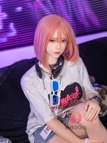 F6098—167cm/5.5ft-53kg D Cup Asian ROS Silicone Sex Doll | SHEDOLL