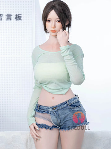 F6070—168cm/5ft5-47kg D Cup Asian ROS Silicone Sex Doll | SHEDOLL