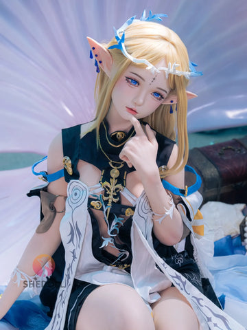 F6090—152cm/5ft-38kg A Cup ROS Flat Chest Silicone Sex Doll Anime - SHEDOLL