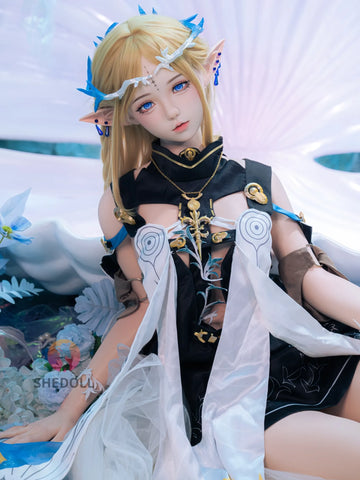F6090—152cm/5ft-38kg A Cup ROS Flat Chest Silicone Sex Doll Anime - SHEDOLL