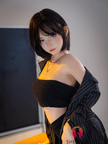 F6091—152cm/5ft-38kg A Cup Asian ROS Small Breast Silicone Sex Doll | SHEDOLL