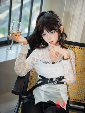 F6097—152cm/5ft-38kg A Cup Asian ROS Flat Chest Silicone Sex Doll | SHEDOLL