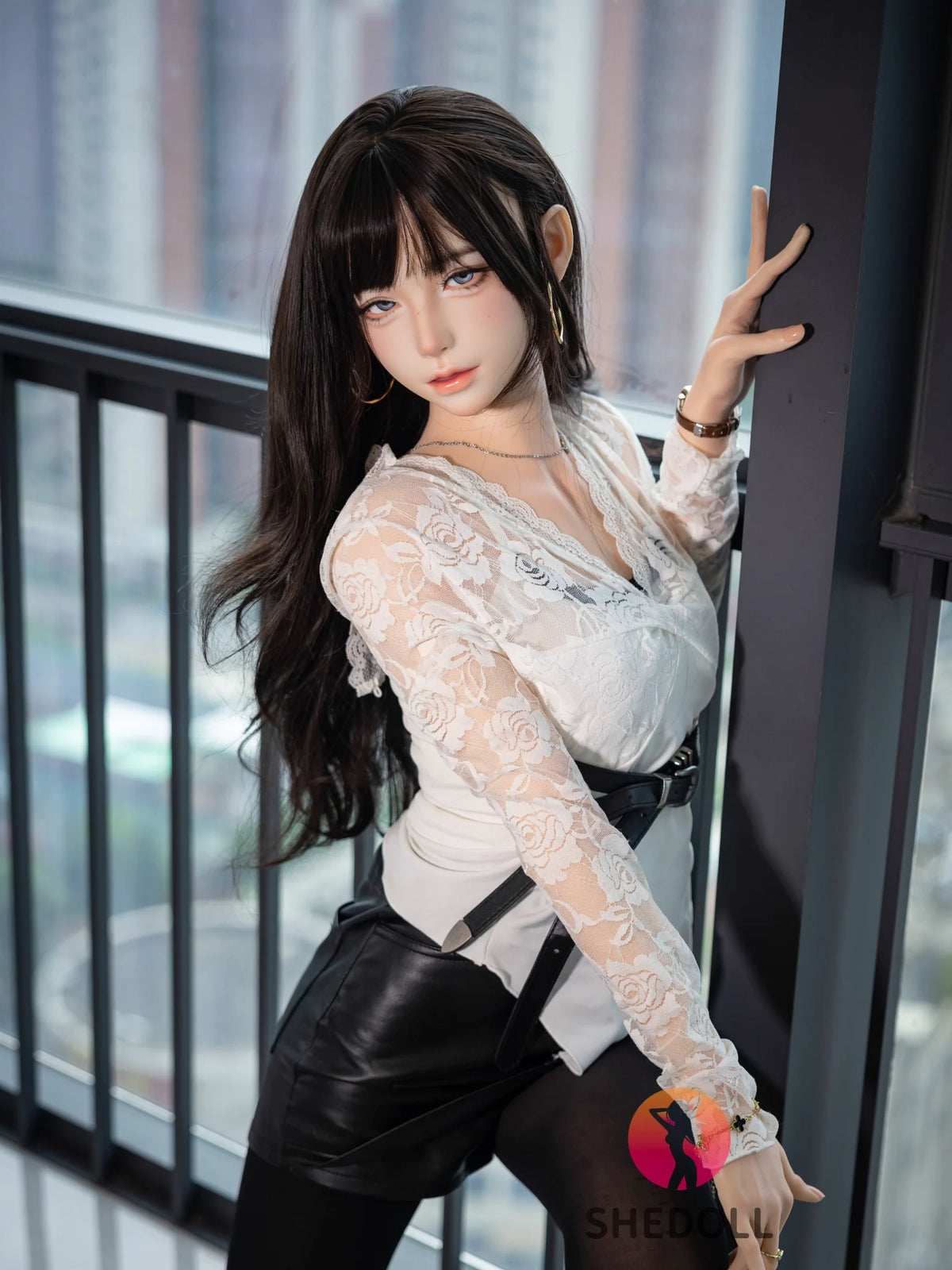 F6097—152cm/5ft-38kg A Cup Asian ROS Flat Chest Silicone Sex Doll | SHEDOLL