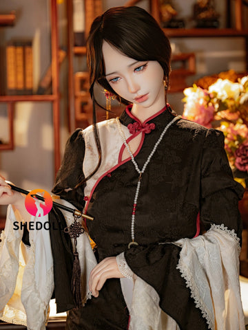 F6166—156cm/5ft1-44kg E Cup Asian ROS Silicone Sex Doll | SHEDOLL