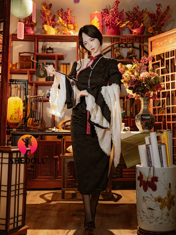 F6166—156cm/5ft1-44kg E Cup Asian ROS Silicone Sex Doll | SHEDOLL