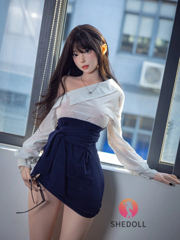 F6169—168cm/5ft5-47kg D Cup Asian Sex Doll Porn Star ROS Silicone Sex Doll | SHEDOLL
