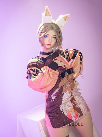 F6181—167cm/5.5ft-53kg D Cup Asian ROS Silicone Sex Doll | SHEDOLL