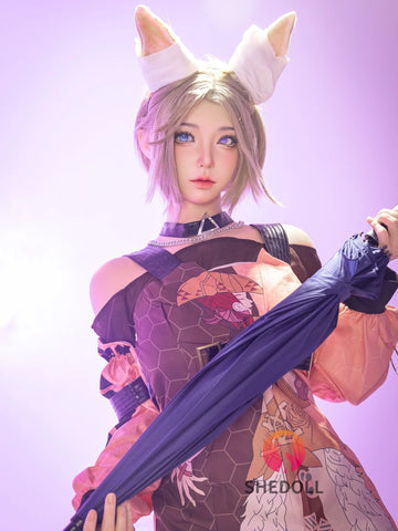 F6181—167cm/5.5ft-53kg D Cup Asian ROS Silicone Sex Doll | SHEDOLL