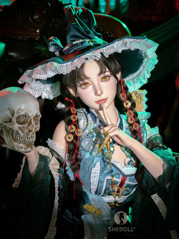 F6205—160cm/5.3ft-43kg C Cup Asian ROS Silicone Sex Doll Halloween - SHEDOLL