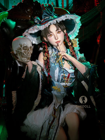 F6205—160cm/5.3ft-43kg C Cup Asian ROS Silicone Sex Doll Halloween - SHEDOLL