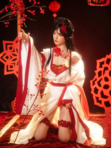 F6306—168cm/5ft5-47kg D Cup Lifelike Asian ROS Silicone Sex Doll | SHEDOLL