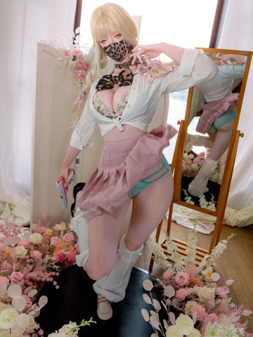 F6333—165cm/5ft4-56kg E Cup Asian ROS Real Skin Texture Silicone Sex Doll | SHEDOLL