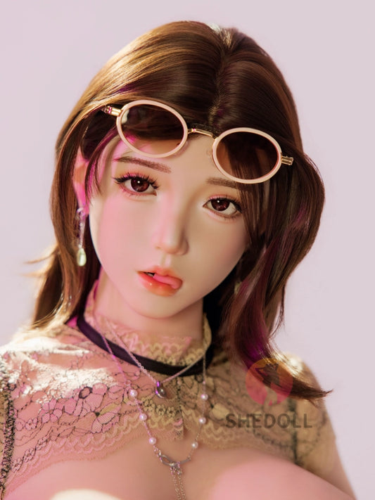 F751—176cm/5ft8-54kg K Cup Lifelike Asian TPE Body + Silicone Head Sex Doll | SHEDOLL