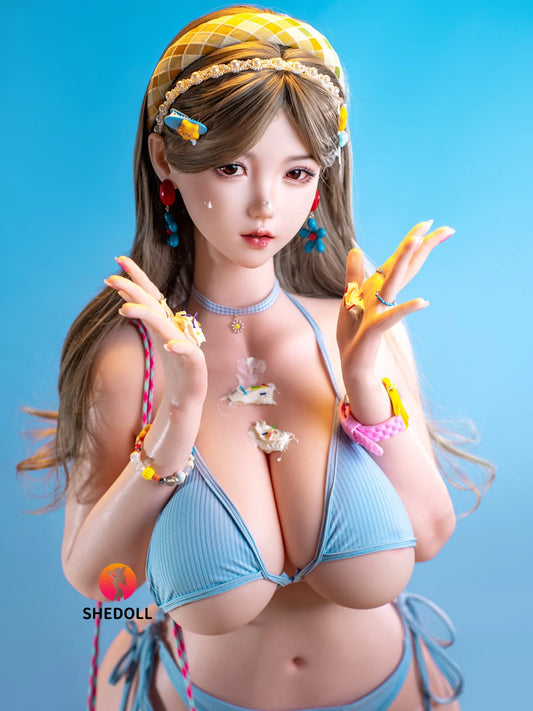 F5322—155cm/5ft0-43kg H Cup Life Size Silicone Asian Sex Doll | SHEDOLL