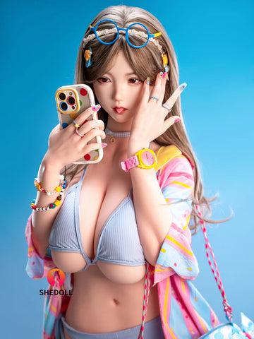 F5322—155cm/5ft0-43kg H Cup Life Size Silicone Asian Sex Doll | SHEDOLL