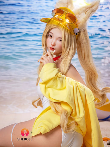 F5334—152cm/5ft0-30kg A Cup Life Size Silicone Japanese Sex Doll| SHEDOLL