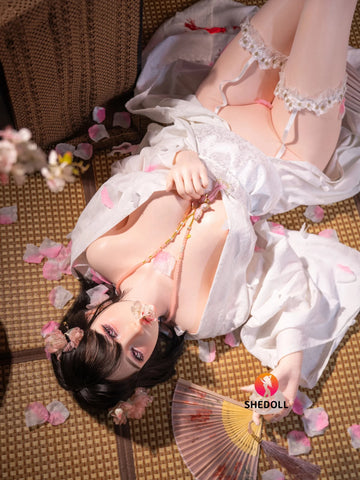F5340—168cm/5ft5-37kg D Cup Life Size ROS Silicone Asian Sex Doll | SHEDOLL