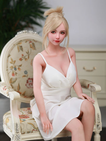 F5896—158cm/5ft2-38kg C Cup Asian Silicone Head TPE Body Sex Doll | SHEDOLL