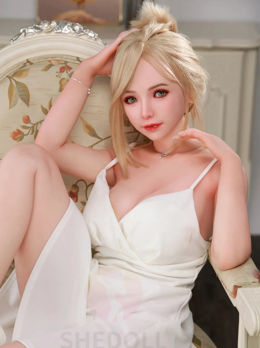 F5896—158cm/5ft2-38kg C Cup Asian Silicone Head TPE Body Sex Doll | SHEDOLL
