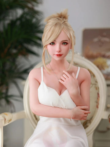 F5896—158cm/5ft2-38kg C Cup Asian Silicone Head TPE Body Sex Doll | SHEDOLL