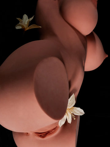 T344-67 LBS #160 Black- STPE BBW Torso Sex Doll【IN Stock USA】｜Climax Doll Classic