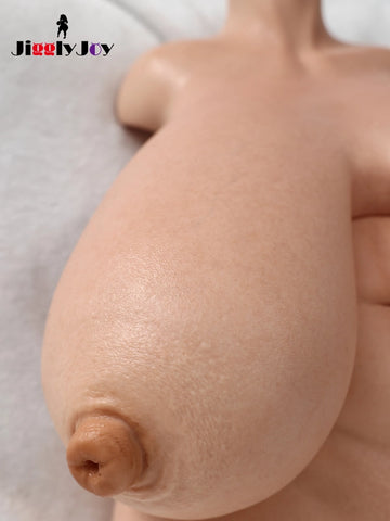 T1023-71cm-25.5kg R Cup Full Silicone BBW Torso Sex Doll with Head Sharon｜Jigglyjoy