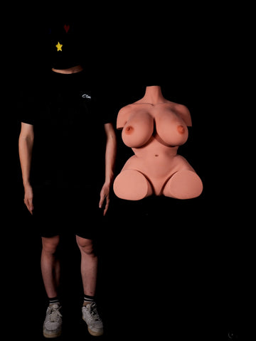 T344-67 LBS #160 Black- STPE BBW Torso Sex Doll【IN Stock USA】｜Climax Doll Classic