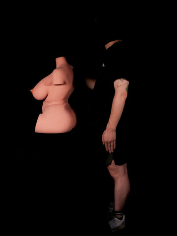 T344-67 LBS #160 Black- STPE BBW Torso Sex Doll【IN Stock USA】｜Climax Doll Classic
