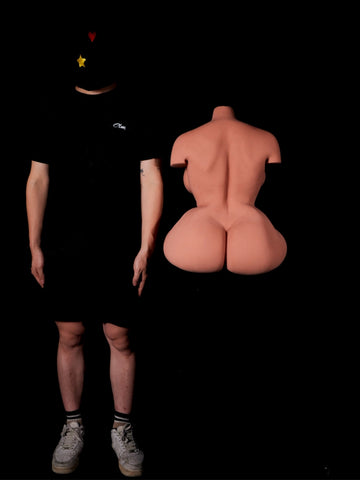 T344-67 LBS #160 Black- STPE BBW Torso Sex Doll【IN Stock USA】｜Climax Doll Classic