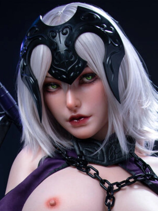 H808 Sex Doll Head-Silicone-  a dark, gothic-inspired elven aesthetic  【Irontech Doll Head】