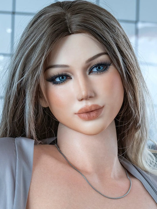 H674 ROS Silicone Sex Doll Head| Real Lady Doll