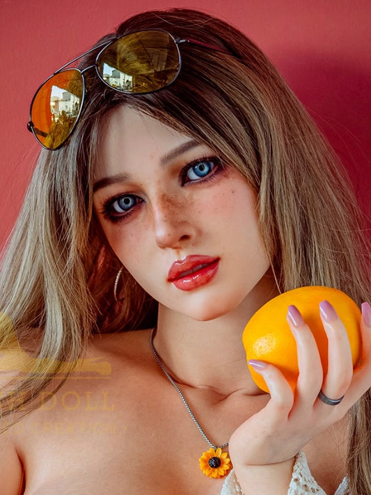 H677 ROS Silicone Sex Doll Head| Real Lady Doll