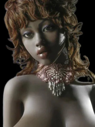 H063  Black Big Thick Lips TPE Oral Sex Doll Head 丨WM Doll Head