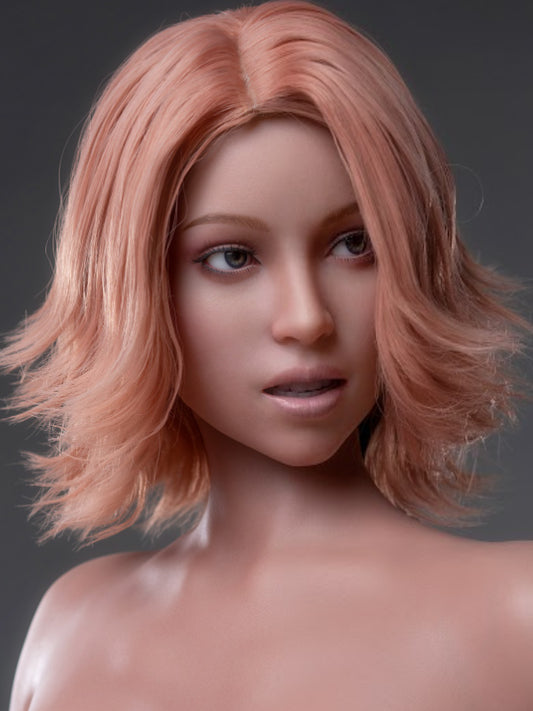 H606 ROS Silicone Love Doll Head ｜Zelex Doll Head