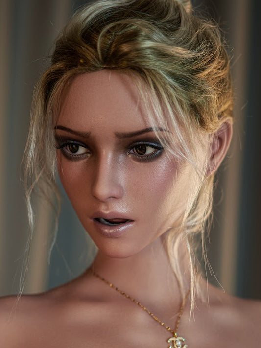 H614 ROS Silicone Sex Doll Head ｜Zelex Doll Head