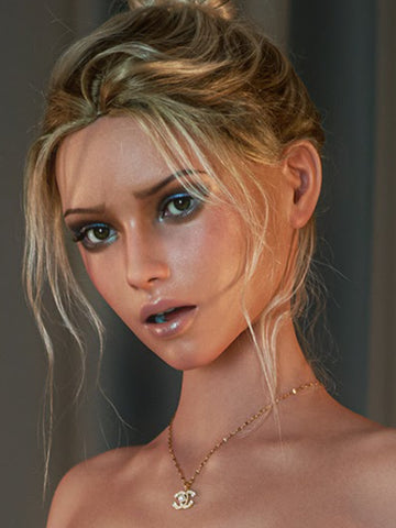 H614 ROS Silicone Sex Doll Head ｜Zelex Doll Head