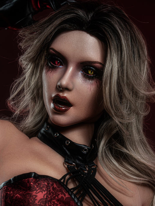 H616 ROS Silicone Halloween Vampire Sex Doll Head｜Zelex Doll Head
