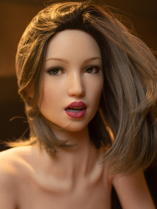 H633 ROS Silicone Sex Doll Head ｜Zelex Doll Head