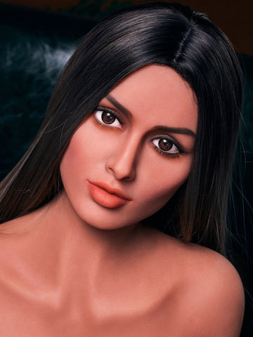 H716 TPE Sex Doll Head-Attractive Tan Girl 【Irontech Doll Head】