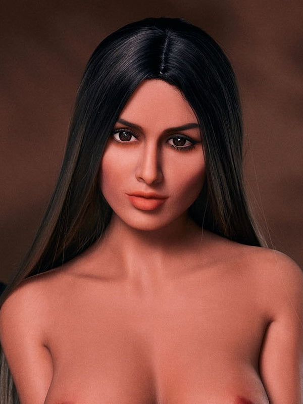 H716 TPE Sex Doll Head-Attractive Tan Girl 【Irontech Doll Head】