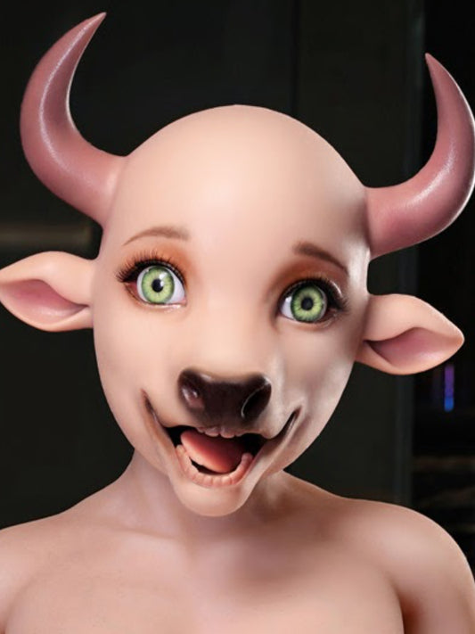 H654 ROS Animal Fantasy Silicone Sex Doll Head | Doll Castle Head