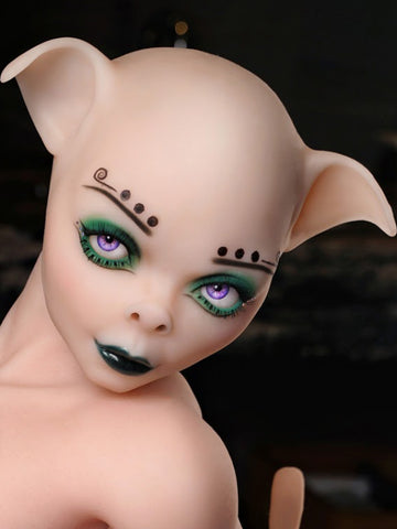 H655 ELF Fantasy Sex Doll Head | Doll Castle Head