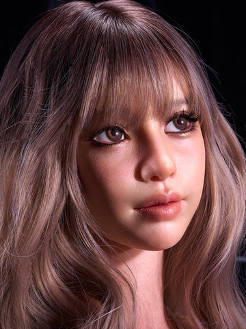 H663 ROS-MAX Silicone Sex Doll Head| Real Lady Doll
