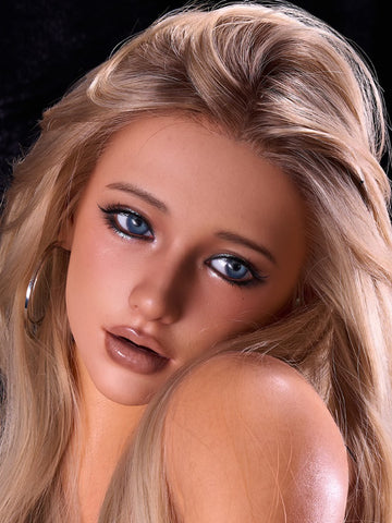 H664 ROS-MAX Silicone Sex Doll Head| Real Lady Doll