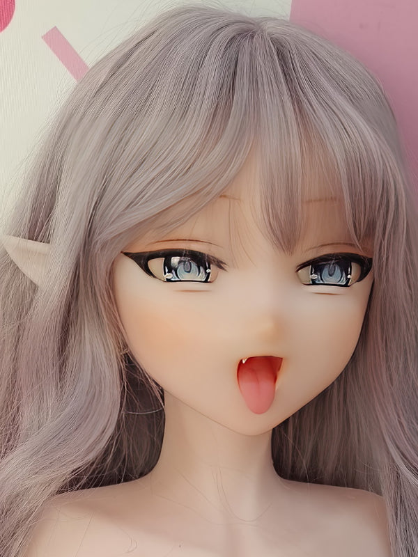 H673 Sakura Honoka Silicone Anime Sex Doll Head｜Elsa Babe Head